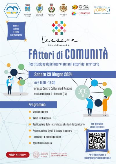 Invito aperto alla cittadinanza - Progetto TESSERE