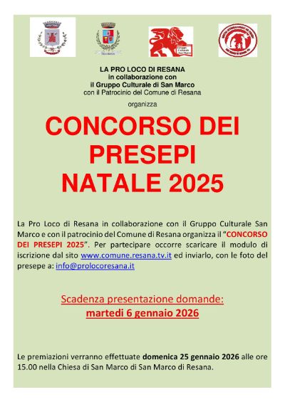 locandina x concorso presepi 2025