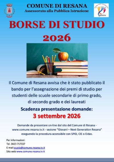 Premi di studio 2026