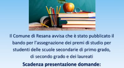Locandina premi di studio per merito 2026
